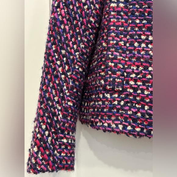 J.Crew Lady Jacket in Italian Tweed - Fuchsia Berry - Picture 4 of 12